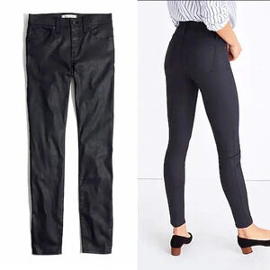 MADEWELL 9" Mid-Rise Skinny Jeans Coated Edition Size 28/32